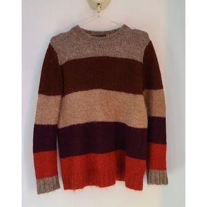 Peruvian connection alpaca striped sweater